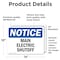 Signmission Main Electric Shutoff, 14 in W x Rectangle, Vinyl Decal OS-2PACK-NS-D-1014-L-14078 - alternate 6
